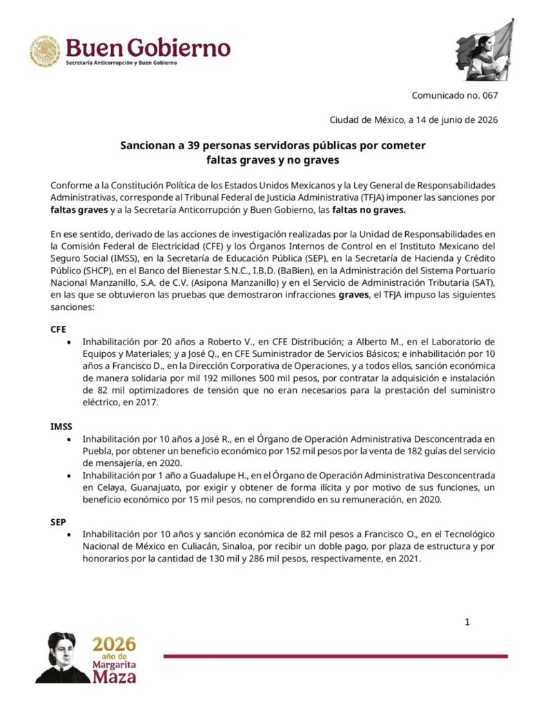 Oficio Buen Gobierno