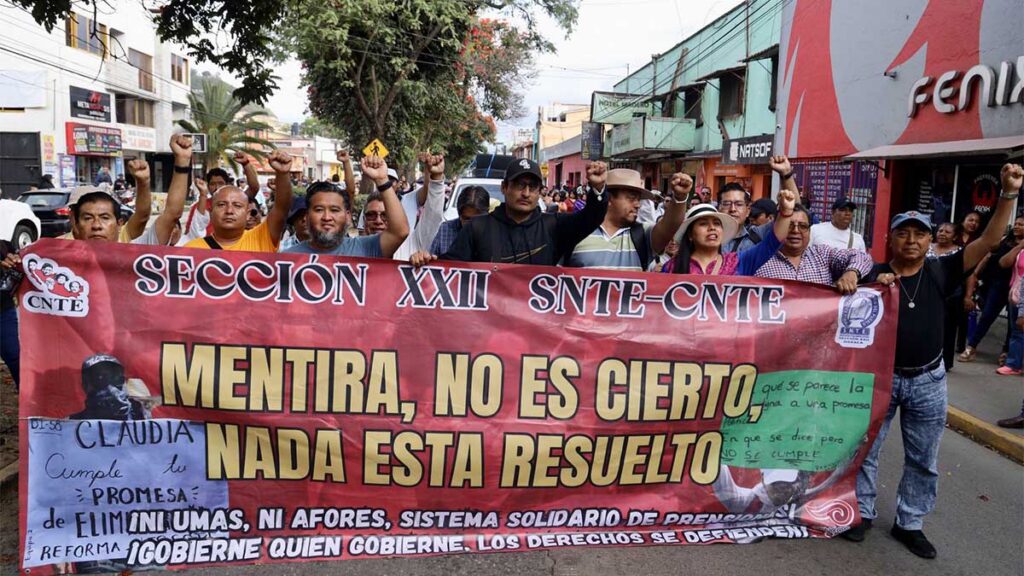 Paro Sección 22 de la CNTE