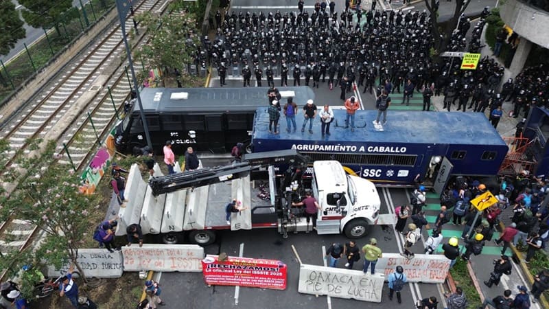 Manifestaciones de la CNTE en CDMX