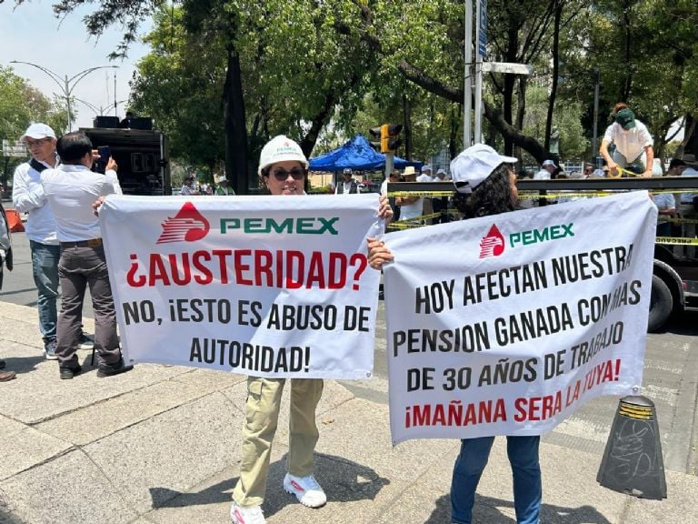 Protestas jubilados Pemex