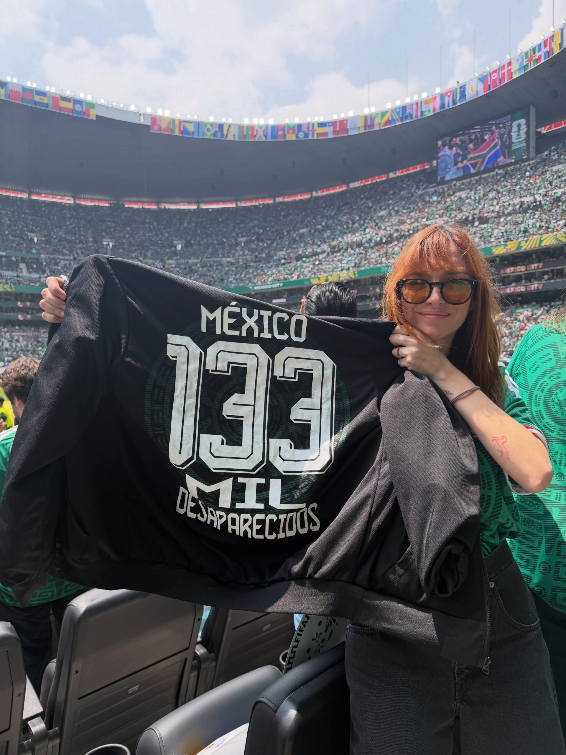 Regina Blandón protesta Mundial