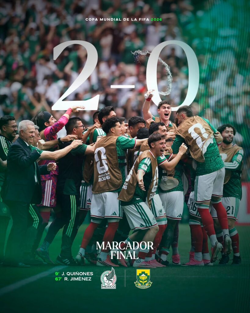 resultado México vs Sudáfrica