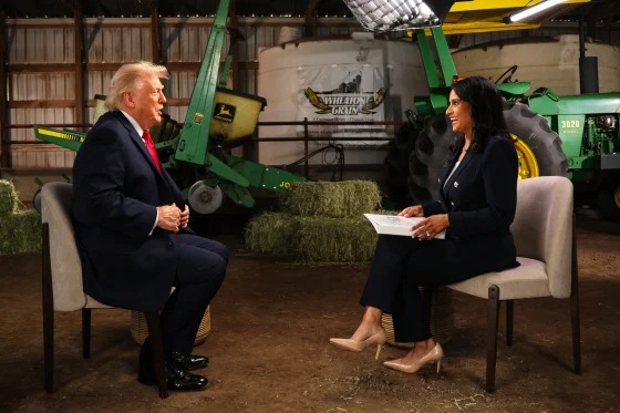 Trump abandona entrevista