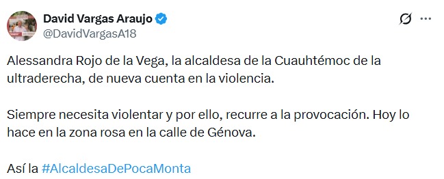 Redes critican a Alessandra Rojo tras pleito en Zona Rosa