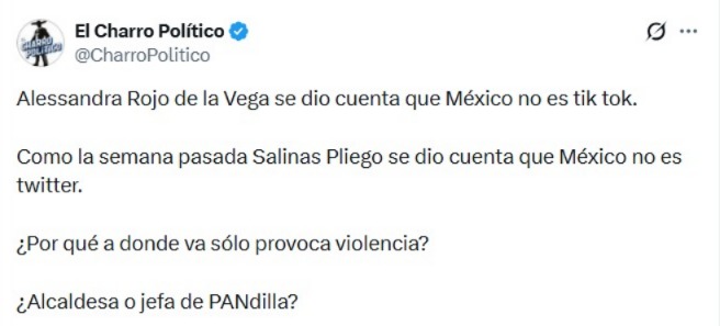 Redes critican a Alessandra Rojo tras pleito en Zona Rosa