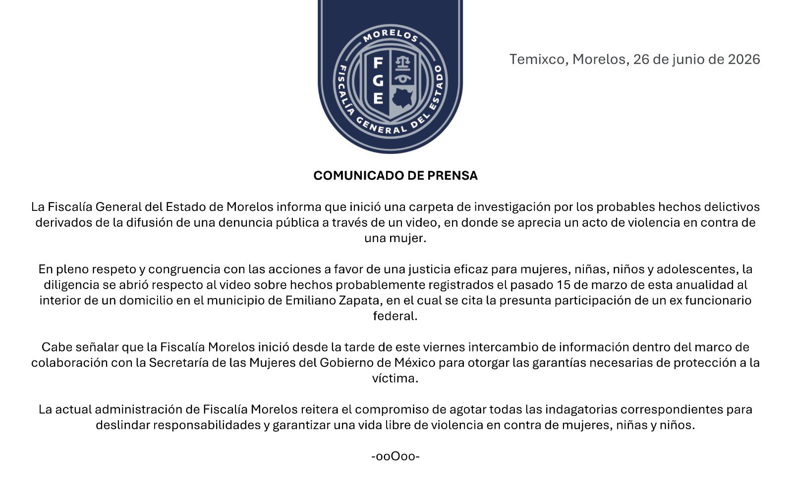 Víctor Rodríguez Padilla emitió un comunicado tras las denuncias de violencia en su contra.