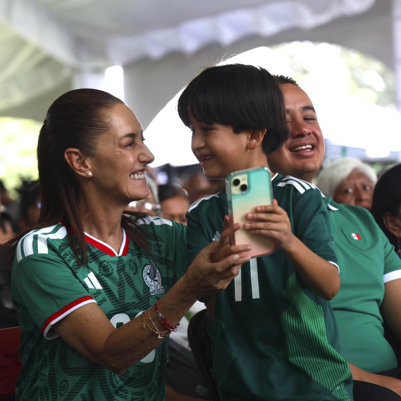 Así vivió Sheinbaum el triunfo de México ante Sudáfrica
