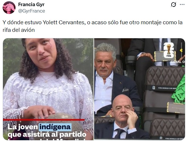 Comentócratas mienten sobre presencia de Yolett Cervantes en Mundial