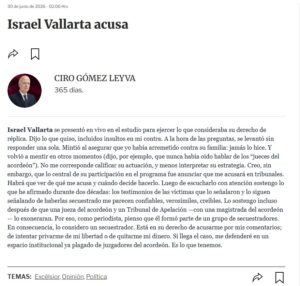 Una vez más Ciro Gómez ataca a Israel Vallarta.