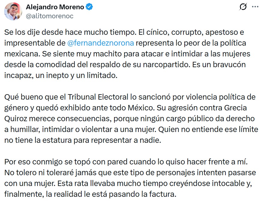 Alito contra Noroña