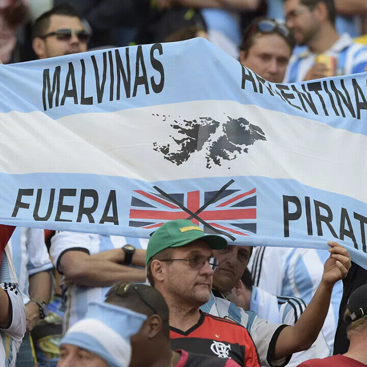 Argentina, banderas Malvinas