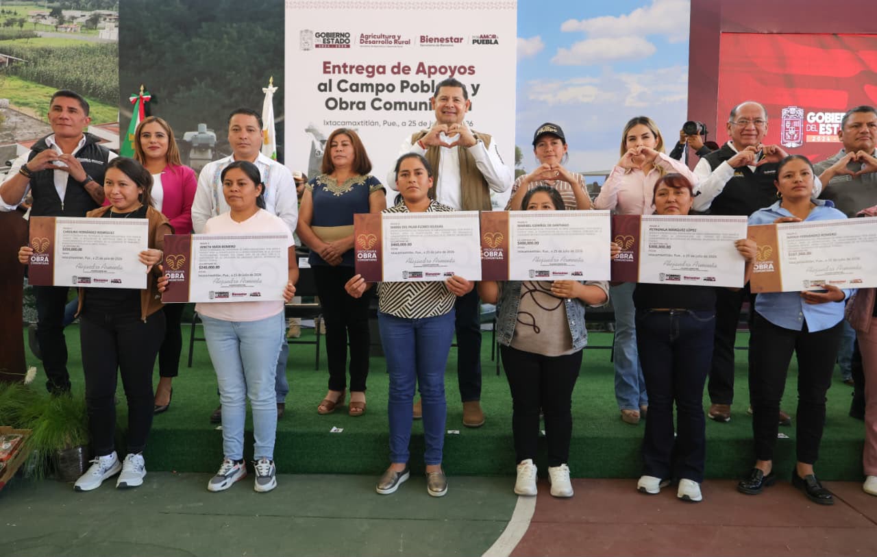 Armenta anuncia inversión histórica para transformar el campo durante gira por Ixtacamaxtitlán