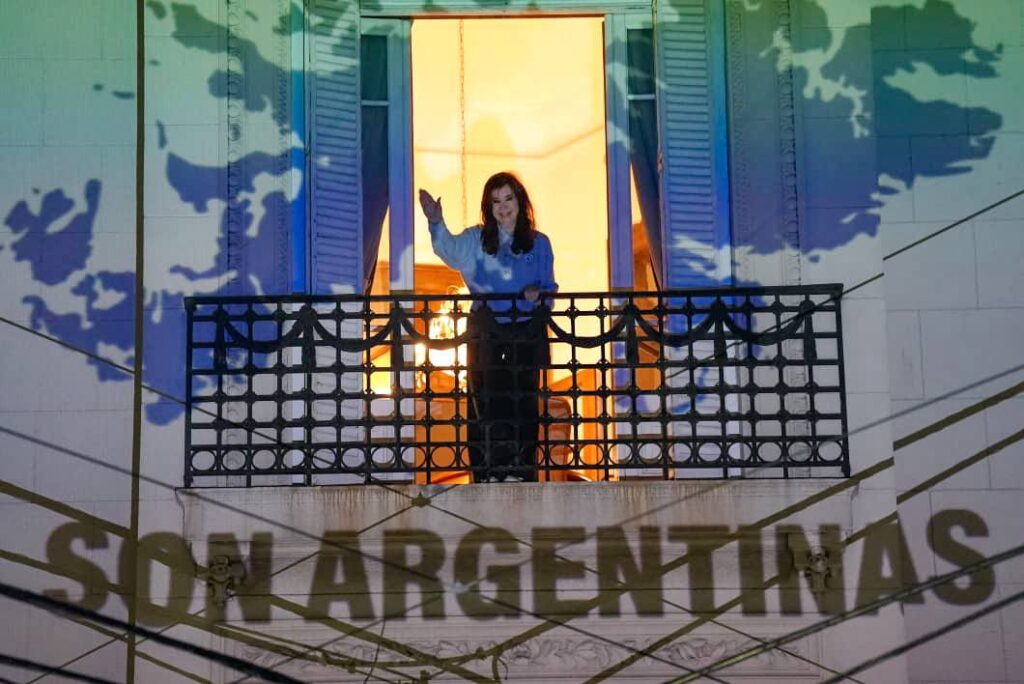 Cristina Kirchner festejo