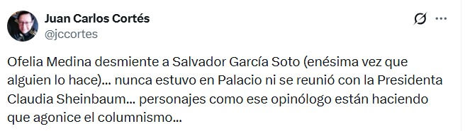 Ofelia Medina desmiente a García Soto y El Universal