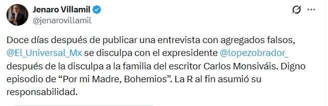 Redes tunden a El Universal por tardía disculpa a AMLO