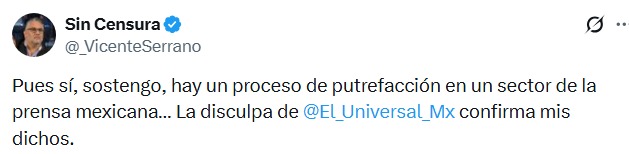 Redes tunden a El Universal por tardía disculpa a AMLO