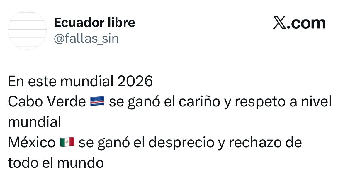 Ecuador secunda a Inglaterra