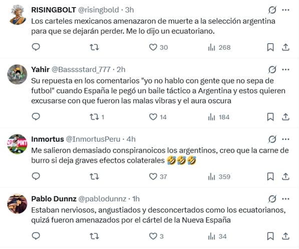 Feinmann acusa que Selección Argentina jugó desconcentrada