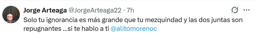 ignorancia y mezquidad
