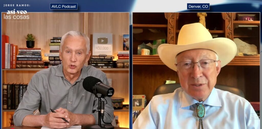 Jorge Ramos entrevista a Ken Salazar
