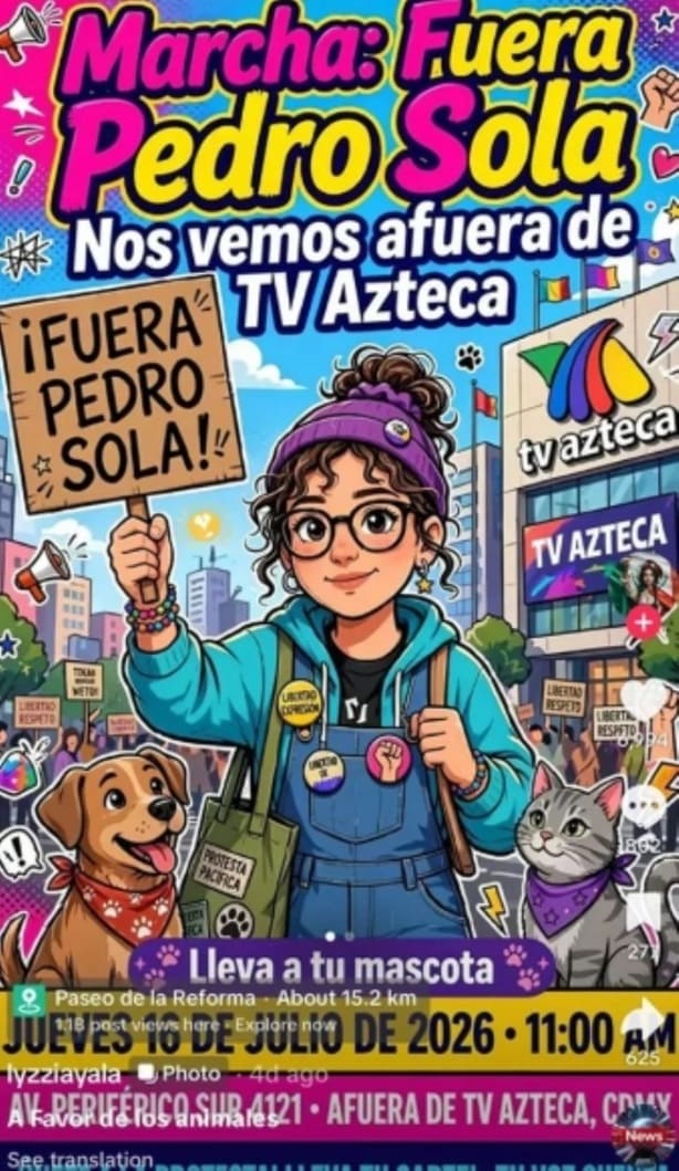 Marcha contra Pedro Sola