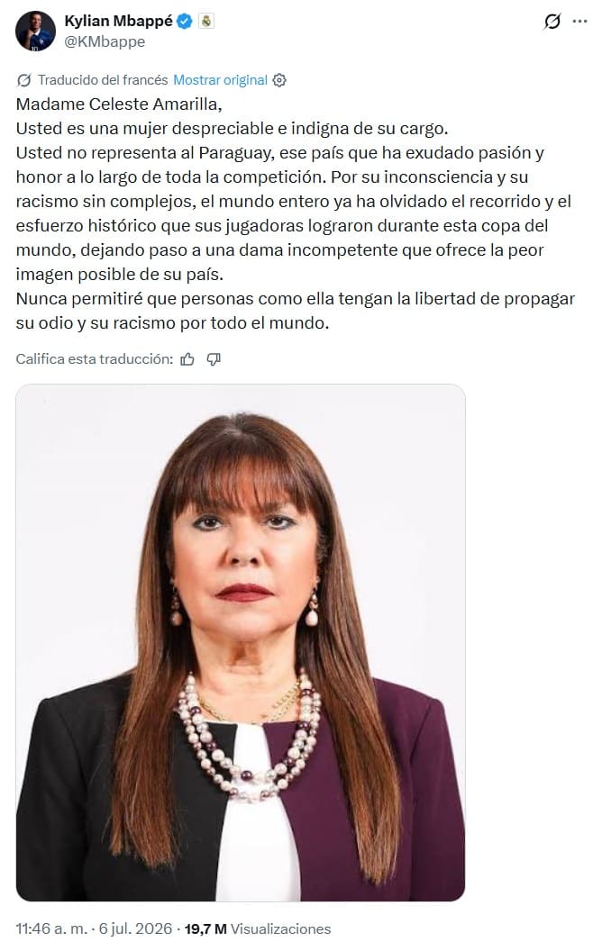 Mbappé responde a comentarios racistas