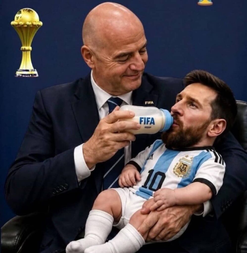 Meme Messi e Infantino