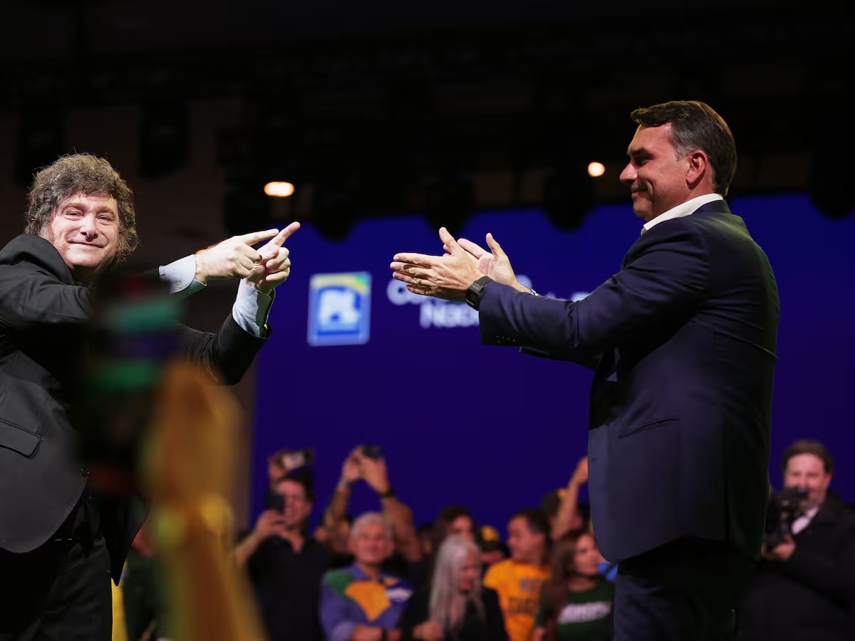 Milei y Bolsonaro en Brasil