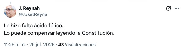 Natalia Torres queda en el ojo del huracán por afirmar que la presidenta no tiene derechos humanos