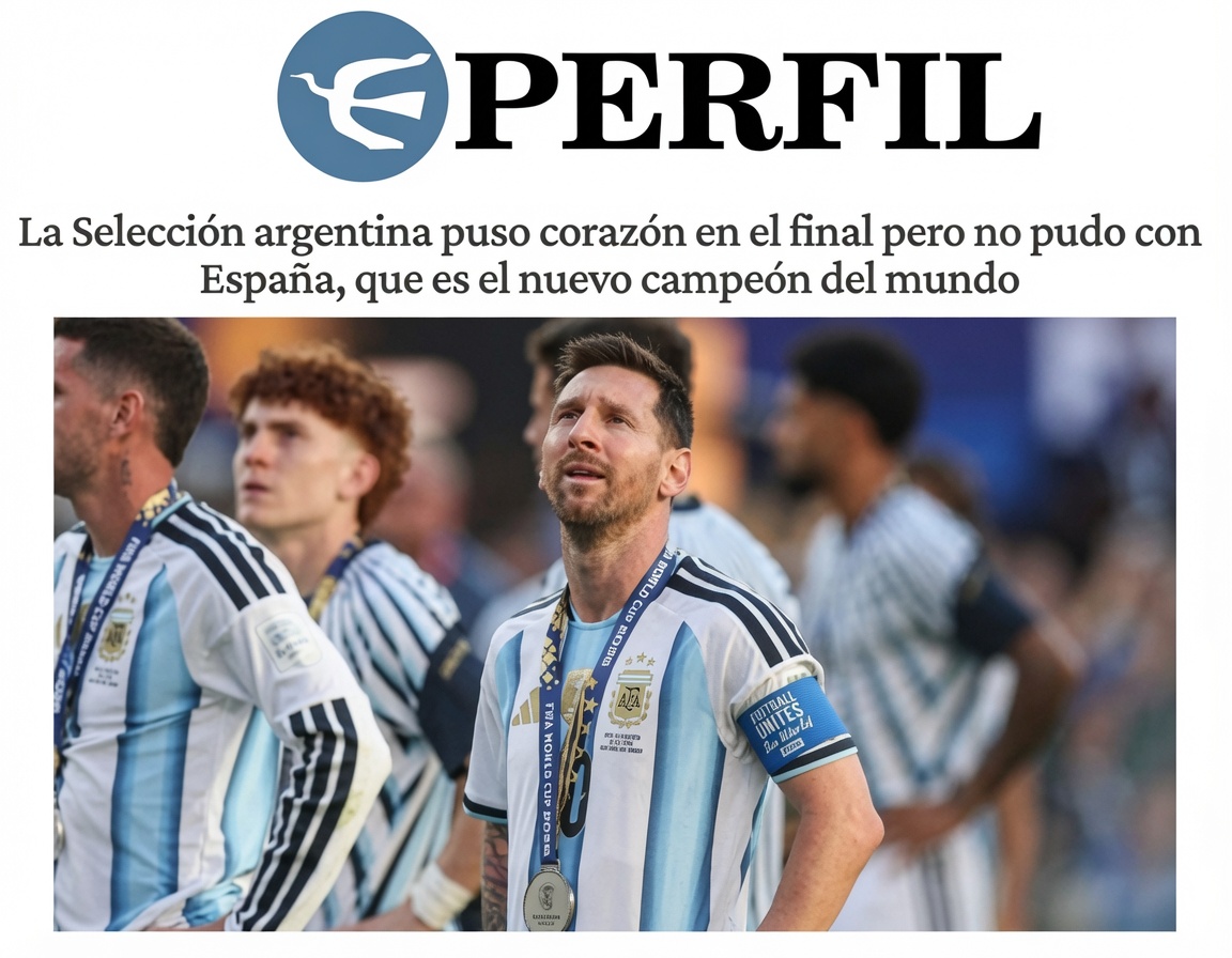 Prensa argentina lamenta derrota en final del Mundial 2026