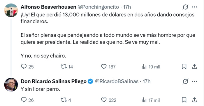 Tunden a Salinas por burlarse de Arriaga