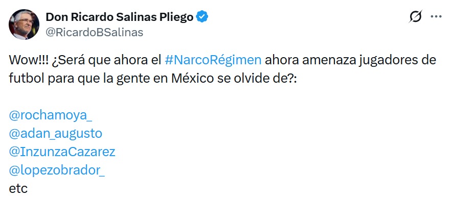 Salinas Pliego desinformación 