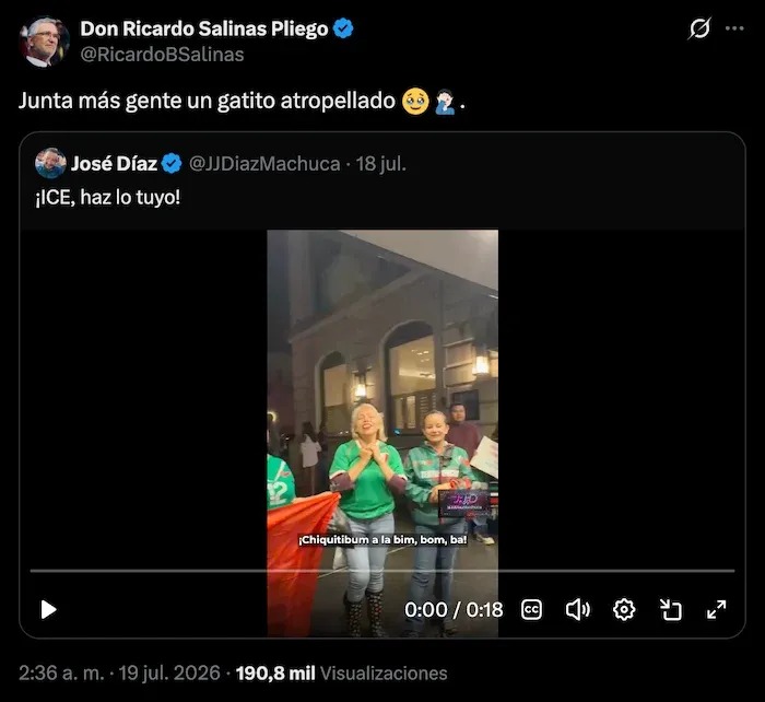 Salinas Pliego exhibido