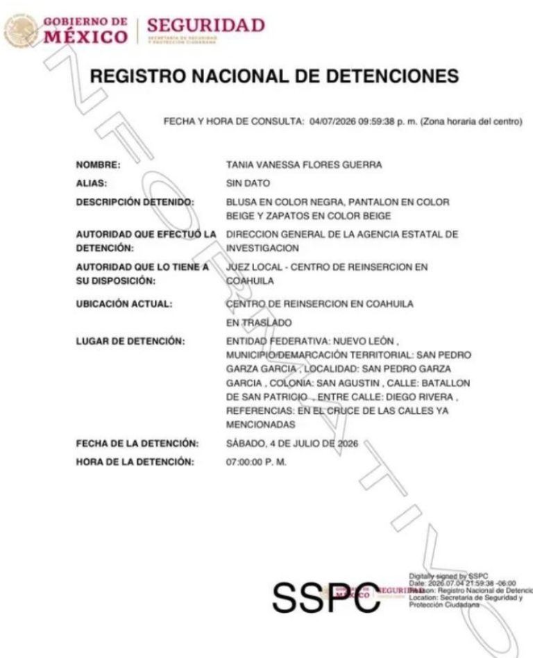 La Fiscalía de Coahuila mantiene abiertas 11 investigaciones contra Tania Flores.