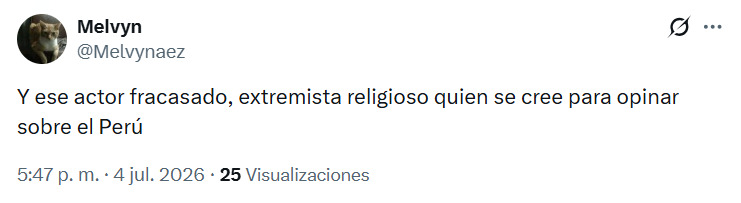 Eduardo Verástegui participa en un encuentro de fe junto a Keiko Fujimori.