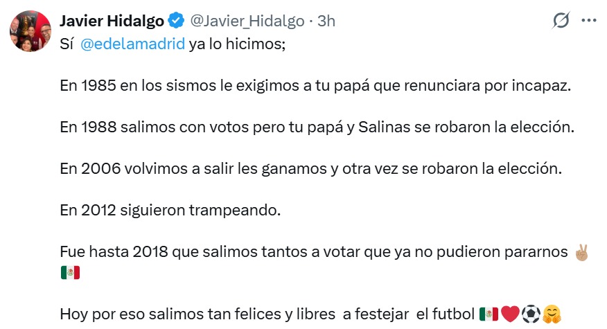 Ya lo hicimos desde 1985